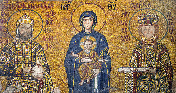 istock Byzantine mosaic in Hagia Sophia. Istanbul. 176993521