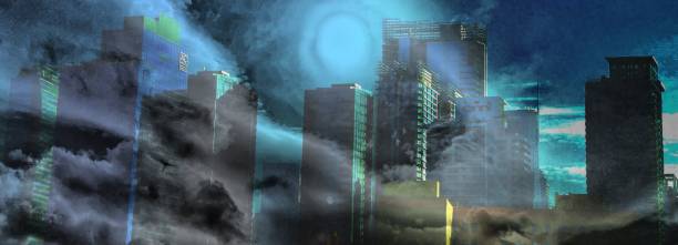 istock Downtown Los Angeles in clouds 1769940487