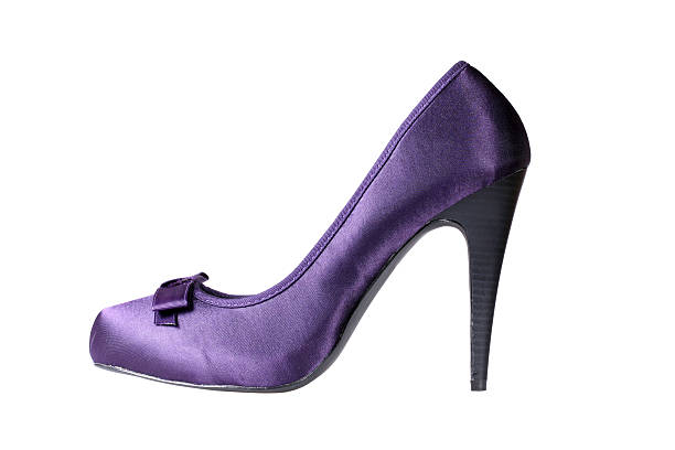 istock Violet women's heel shoe 176994598