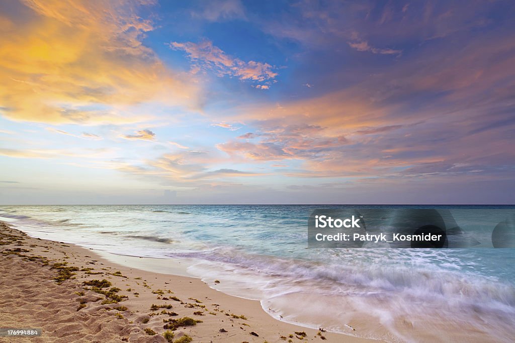 Karibische Meer bei Sonnenaufgang - Lizenzfrei Playa Del Carmen Stock-Foto