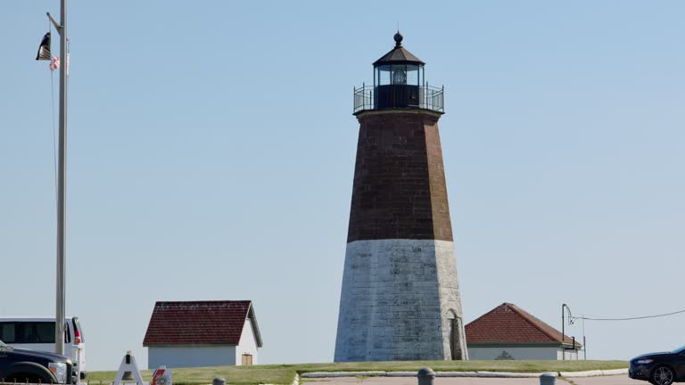 Lighthouse at Point Judith on Narragansett, Rhode Island