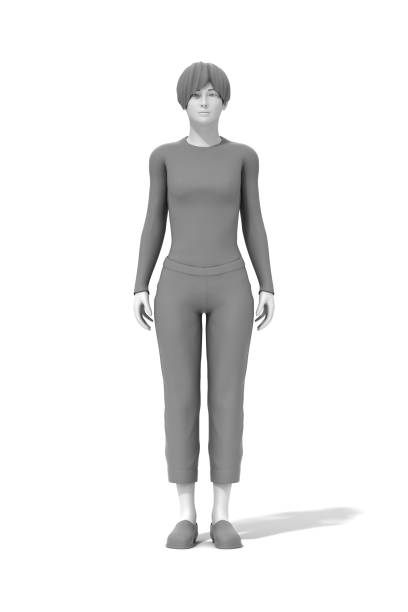 istock Woman standing, 3D computer graphic image, isolated on white background 1769953590