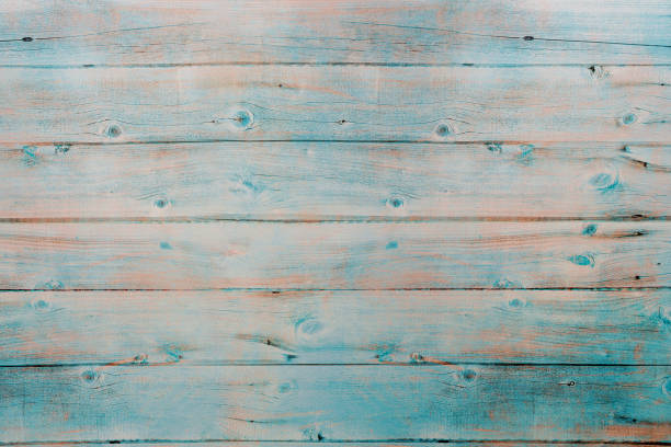 istock Background of light blue sanded shabby wooden horizontal planks 1769953607
