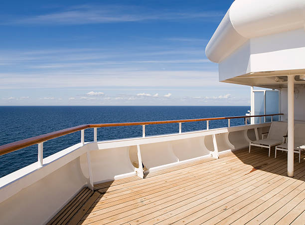 istock Deck of a cruise on sunny day 176996125