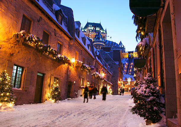 istock Chateau Frontenac at dusk in winter, Quebec City 176997121