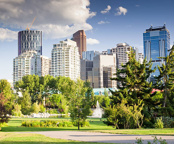 istock Beautiful sunny summer day in Calgary Downtown. 176998236