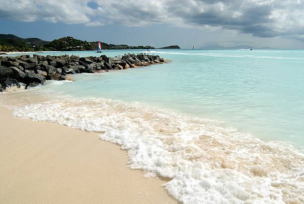 Caribbean beach stock photo