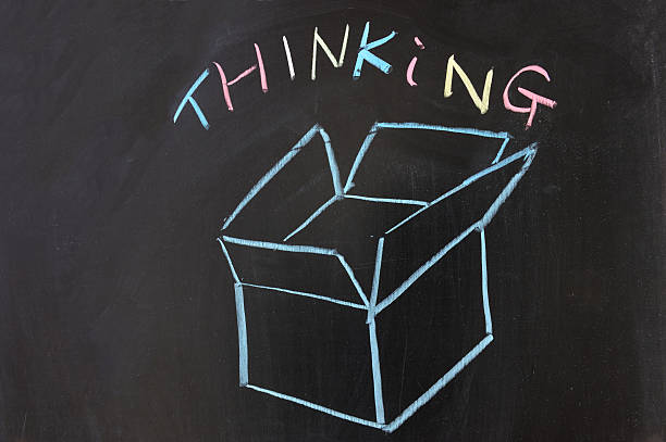 istock Brightly thinking outside of the box  176999128