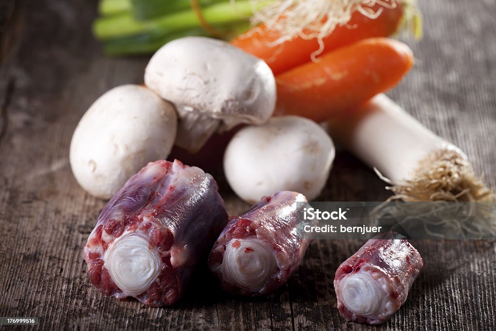 oxtail raw pieces of oxtail Animal Bone Stock Photo