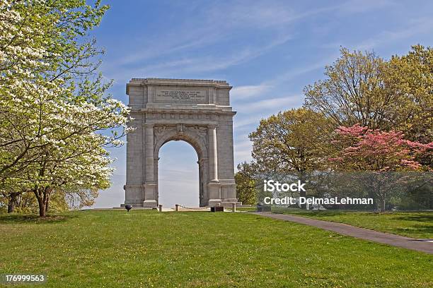 National Memorial Arch Stock Photo - Download Image Now - Valley Forge National Historic Park, USA, War Memorial