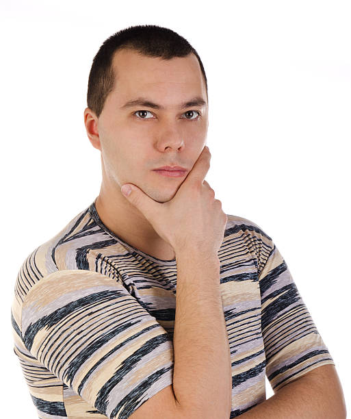 istock Portrait of a handsome thinking young man 176999617