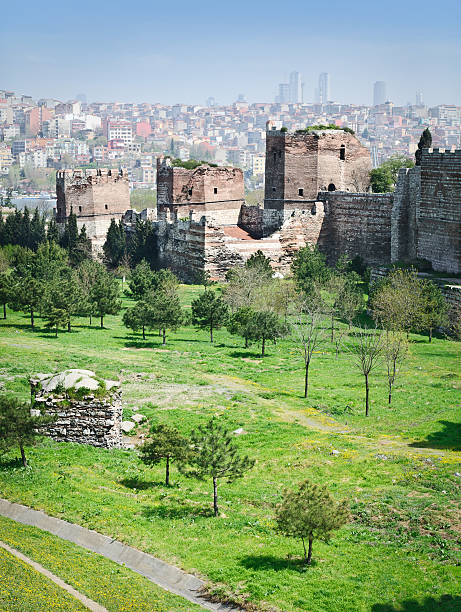 istock Ancient walls of Constantinople 176999833