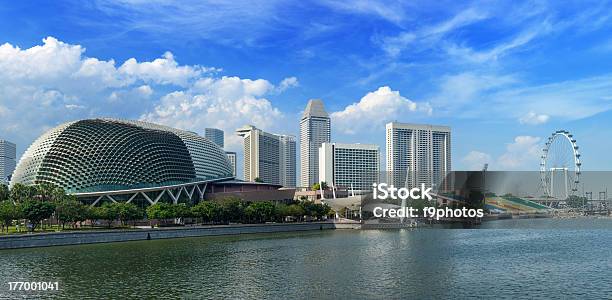 Singapore Skyline Stock Photo - Download Image Now - Esplanade Theater, Singapore, Day