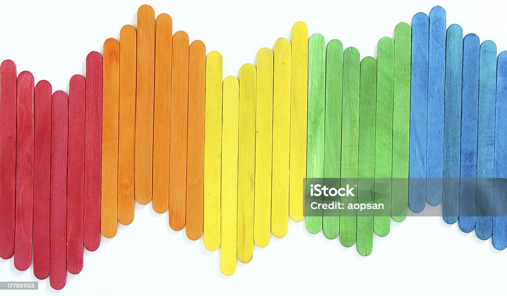 blank colorful wood ice-cream stick blank colorful wood ice-cream stick isolated on white Abstract Stock Photo