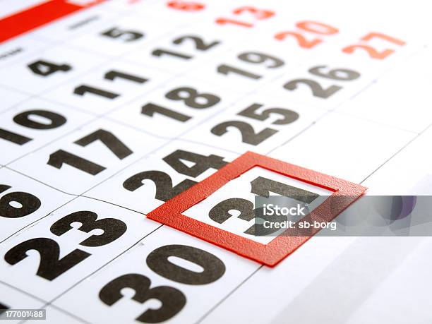 Last Day Of The Month Outlined In Red Stock Photo - Download Image Now - Badge, Business, Calendar