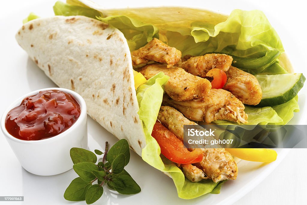Grillades de viande et de légumes - Photo de Kebab libre de droits