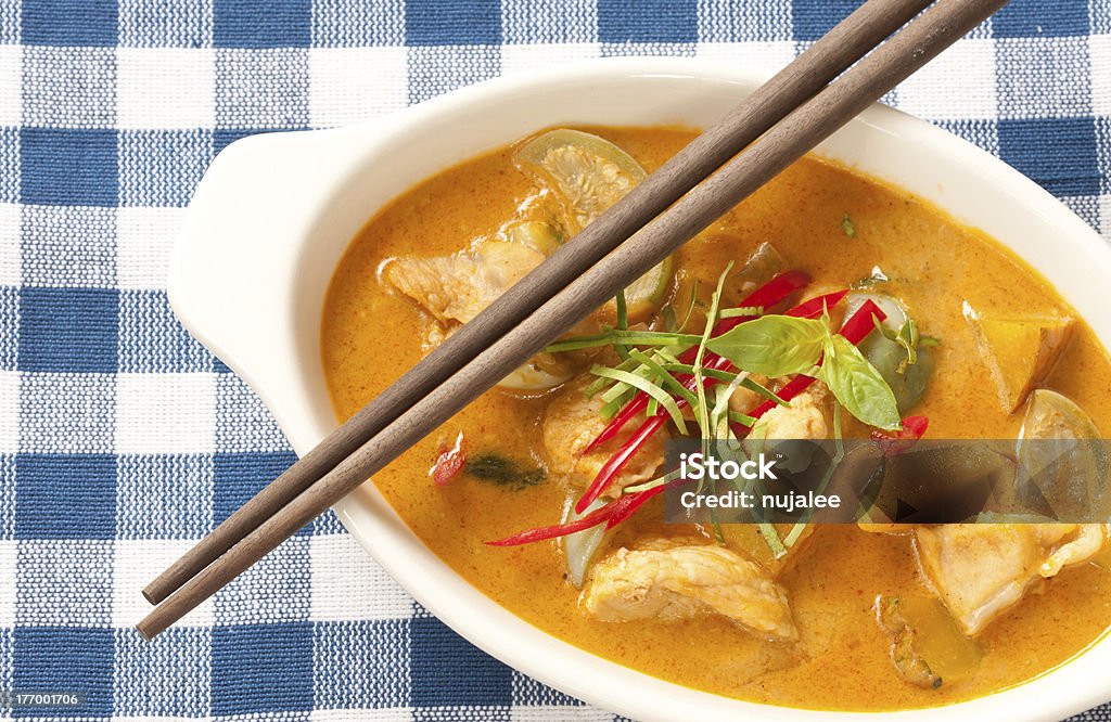 Delicioso Thai panang com Caril - Royalty-free Alho Foto de stock