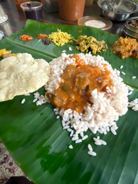 istock Kerala Sadya on banan leaf during Vishu 1770021059