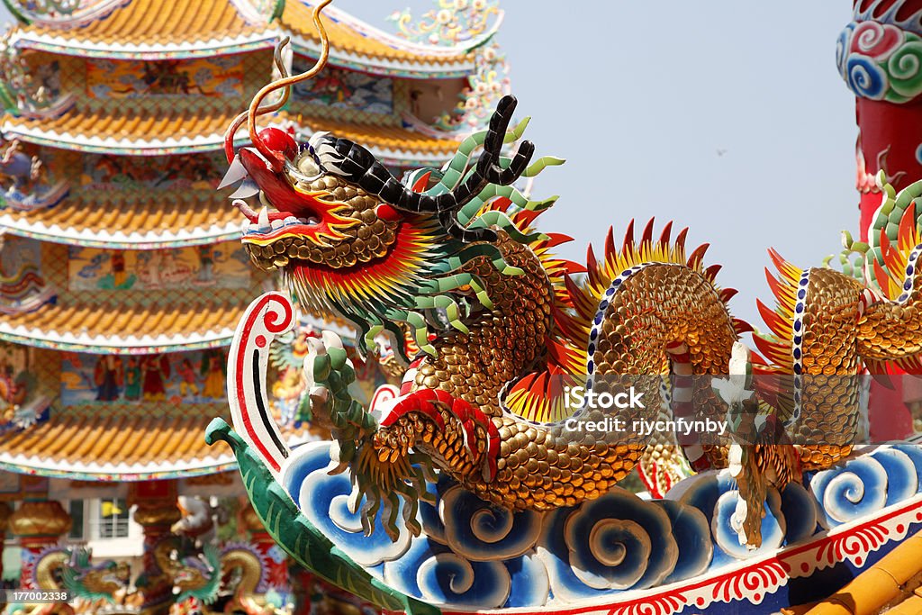 Chinesischer Tempel - Lizenzfrei Architektur Stock-Foto