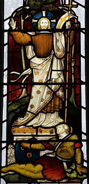 istock Jesus Resurrection Stained Glass Window 177002538