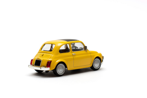 A little model of an old italian car.