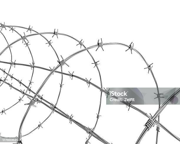 Barbed Wire Closeup Stock Photo - Download Image Now - Barbed Wire, Business, Concepts