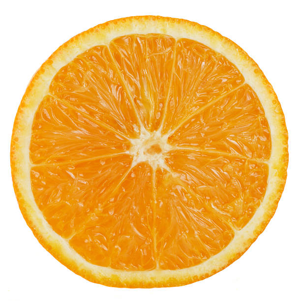 istock Slice of orange. isolated on white. 177003750