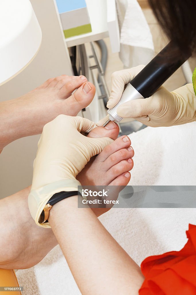 Feminino feet pedicure - Foto de stock de Adulto royalty-free