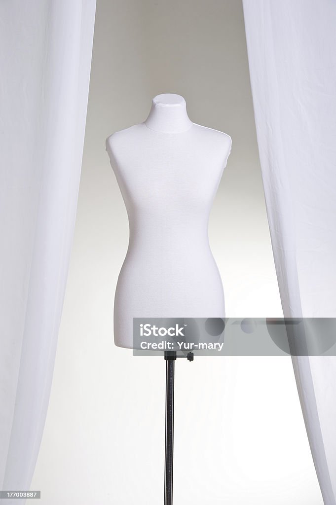 White Clothing Mannequin On A Light Background Near The Curtains Stock  Photo - Download Image Now - iStock