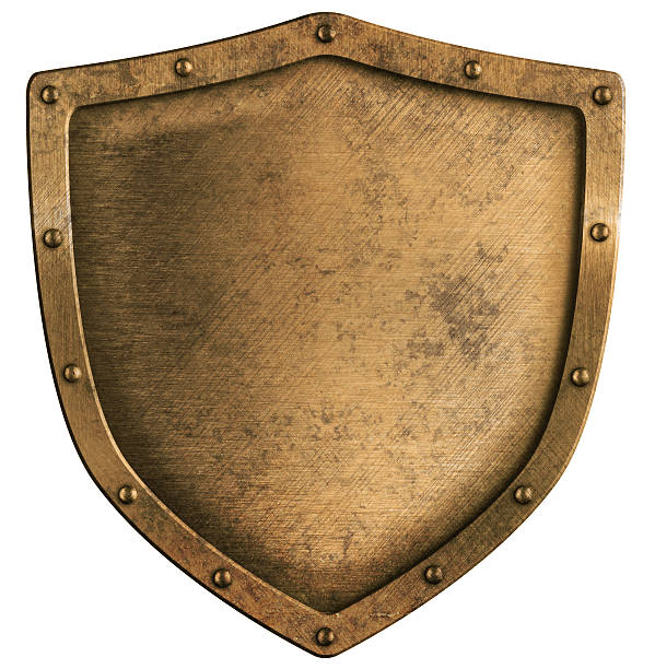 istock aged brass or bronze metal shield isolated on white 177004163