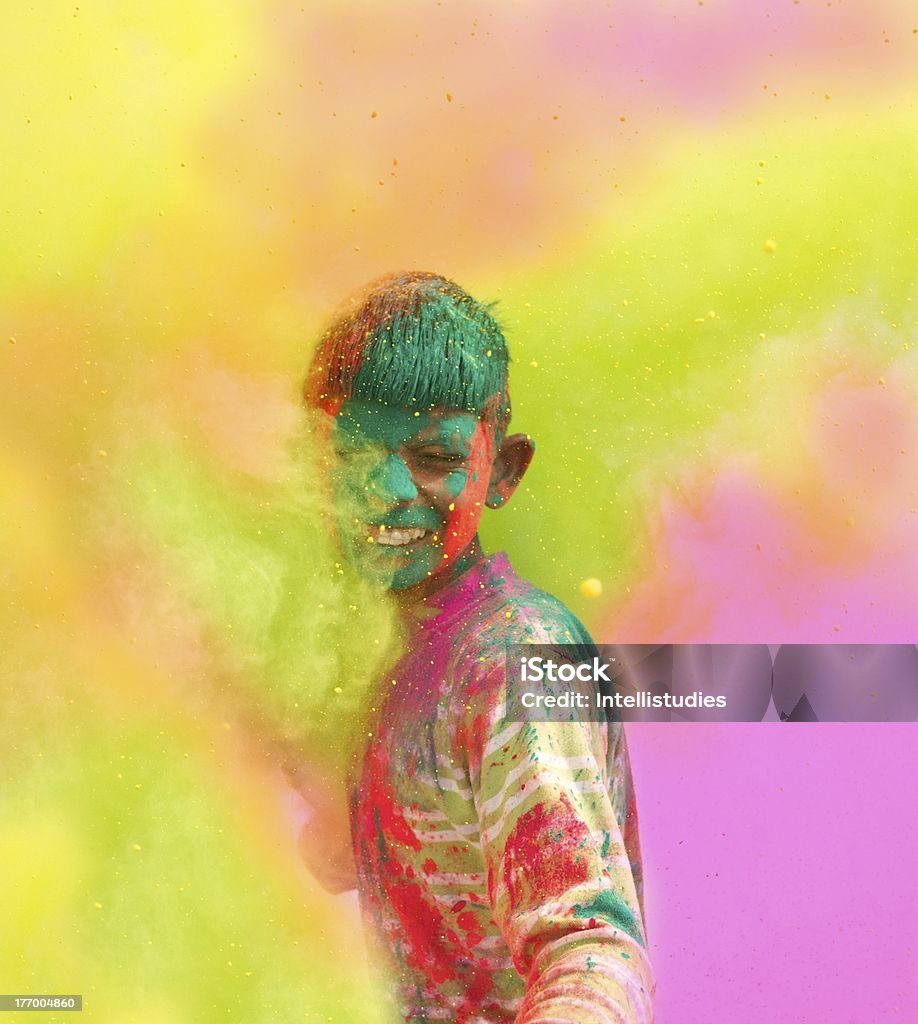 Célébrations festival de Holi en Inde. - Photo de Holi libre de droits