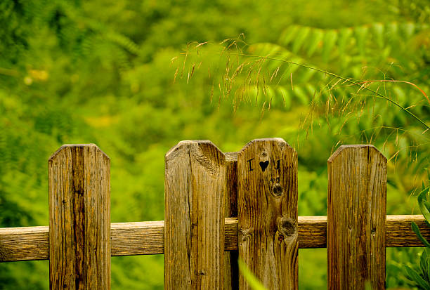 istock I Love You Fence 177005051