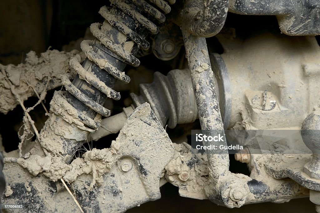 Muddy de suspension - Photo de Amortisseur libre de droits