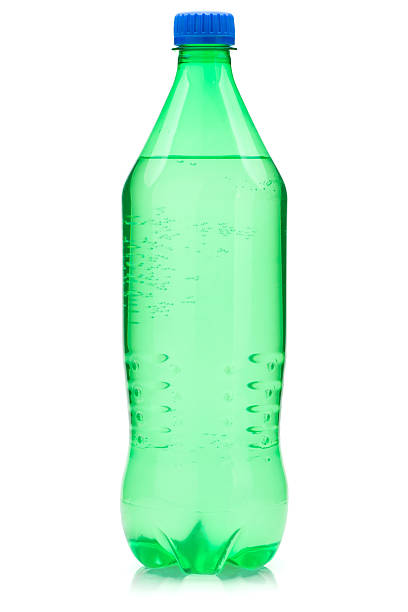 Lime soda bottle Lime soda bottle. Isolated on white background soda bottle stock pictures, royalty-free photos & images