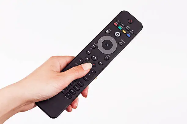 Photo of remote in hand