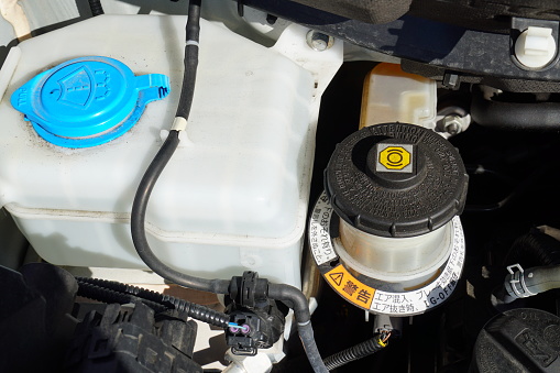 Washer fluid and brake fluid