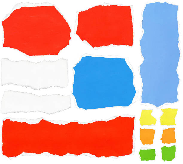istock Set of torn colorful paper 177008231