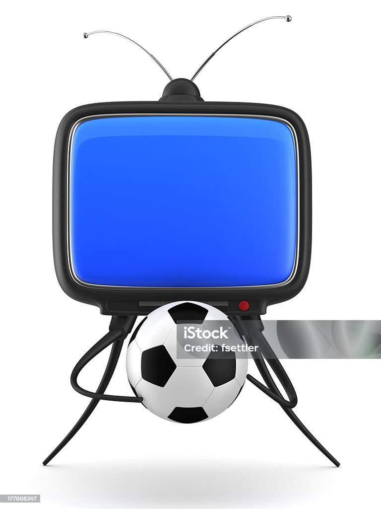 Football-Fernseher - Lizenzfrei Abstrakt Stock-Foto