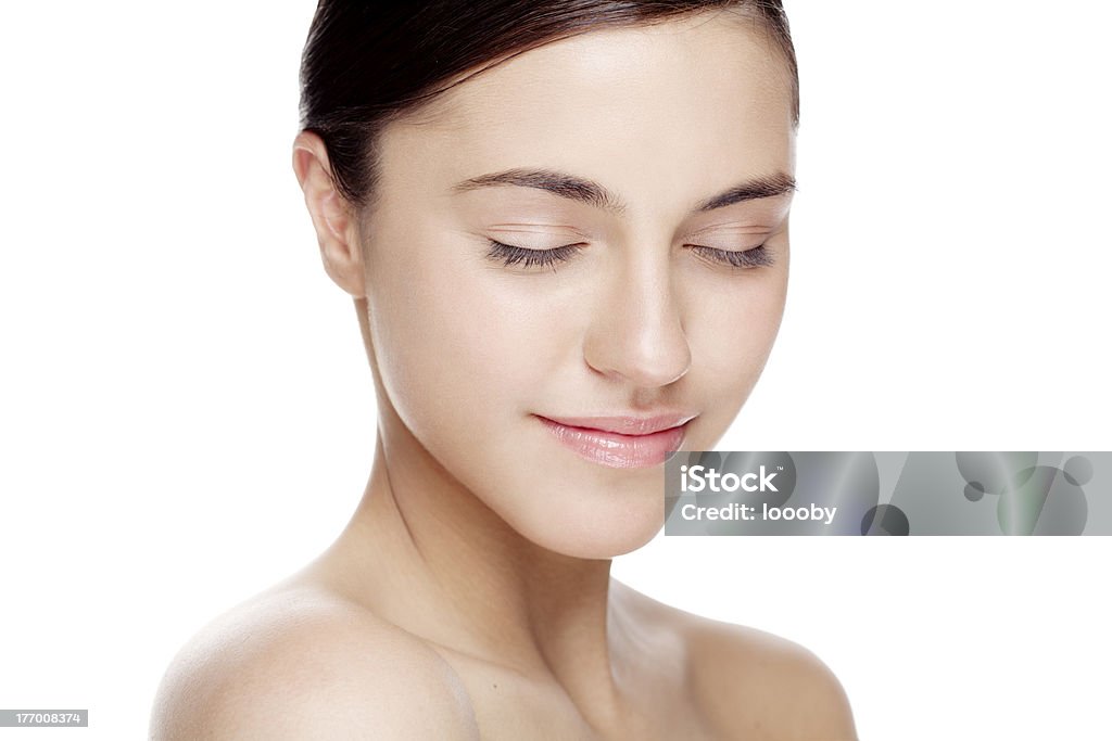 natural beauty face "fresh face with natural makeup, no filters used on the skin" Glowing Stock Photo