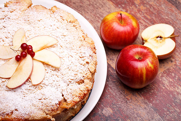 istock Overhead Shot Of Sour Apples Cake 177008506