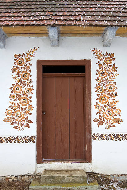 istock Door with a folk decoration 177008777