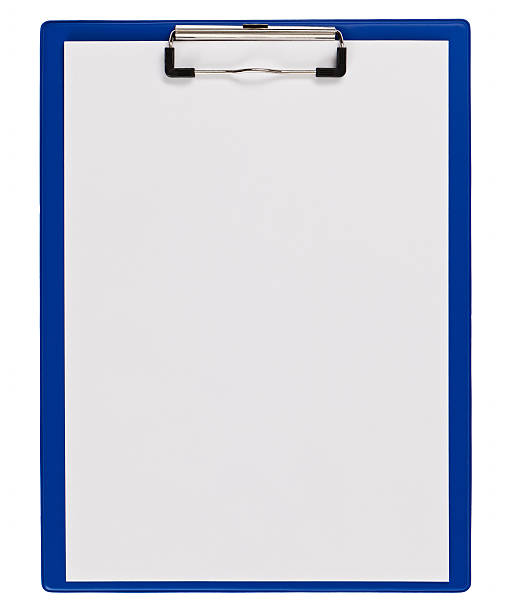istock Blue medical clipboard with copy space isolated on white 177009022