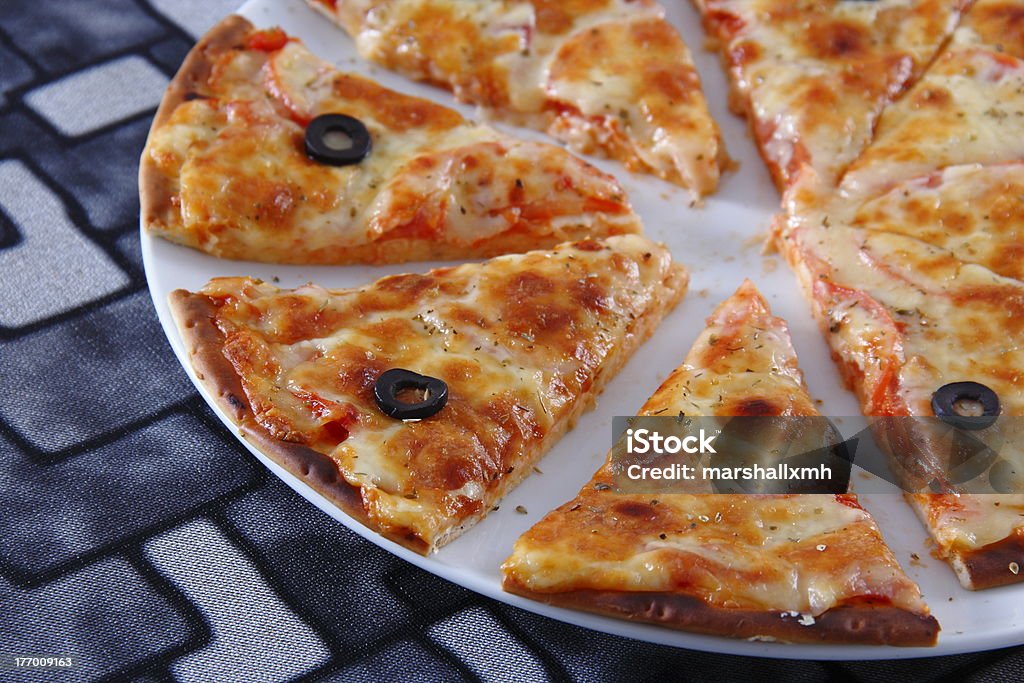 Pizza Circle Stock Photo