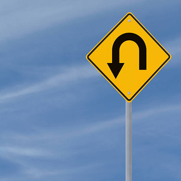 istock U Turn Ahead Road Sign 177009666