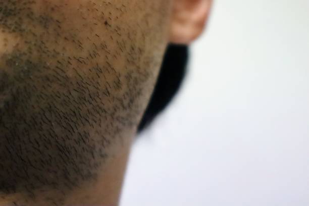 istock Close-up of a Japanese man with a hairy beard 1770096799