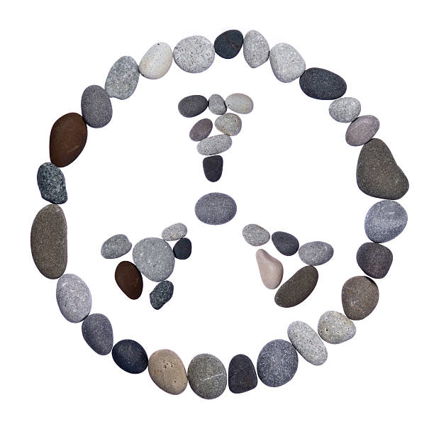 istock Radiation warning sign of stones 177010206