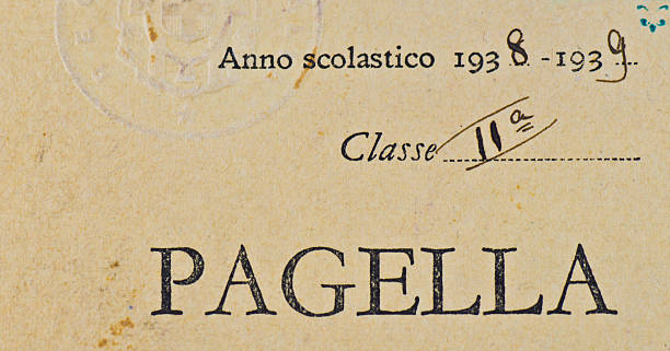 Vintage Italian School Report 1938