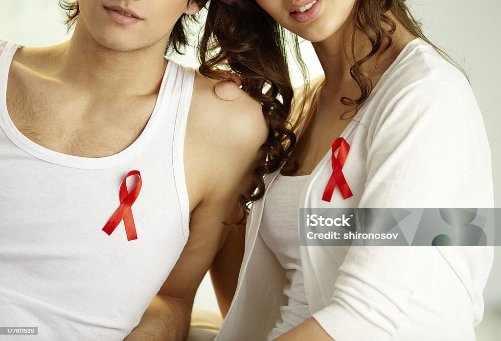 Teilnahme an AIDS-Kampagne - Lizenzfrei AIDS Stock-Foto