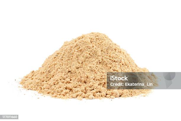 Pile Of Ground Ginger Isolated On White Ba Stock Photo - Download Image Now