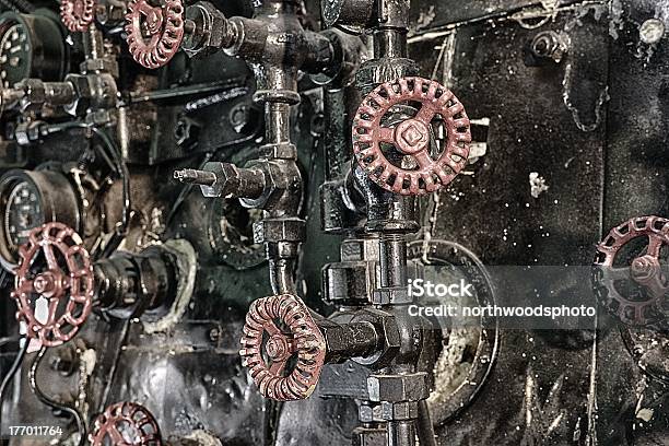 Die Steuerung Für Eine Große Dampflokomotive Lokomotive Stockfoto und mehr Bilder von Dampf